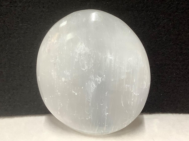 Selenite Crystal Palm Worry Stone