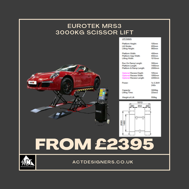 Eurotek MRS3 3 Tonne Mobile Scissor Lift