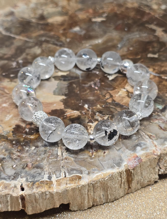 Bracelet Cristal Herkimer XL en 1,2 cm