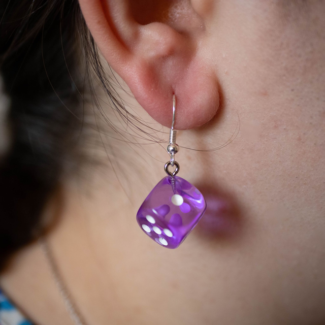 Boucle d'Oreille Dés