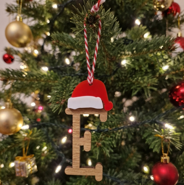 Personalised Wooden Christmas Tree Letter Ornaments
