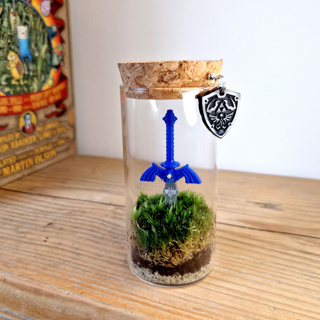 Master Sword Zelda Terrarium Bottle