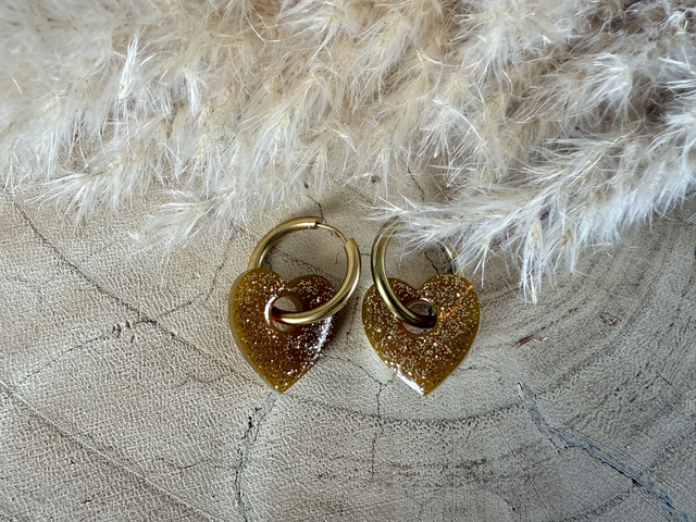 Les boucles d'oreille Denisette paillette