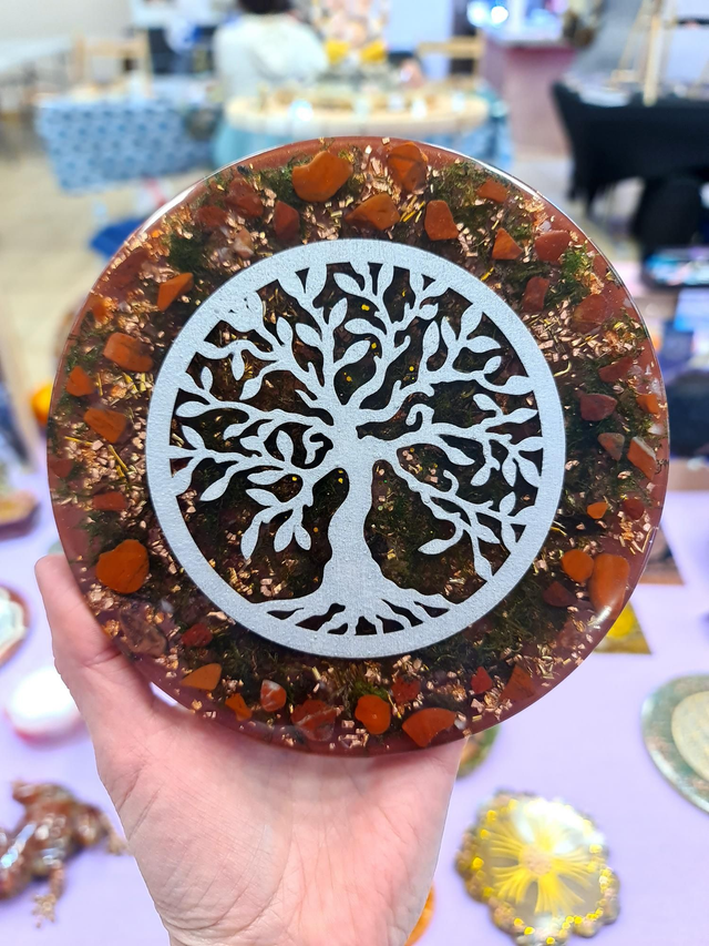 Arbre de vie Jaspe rouge 15cm