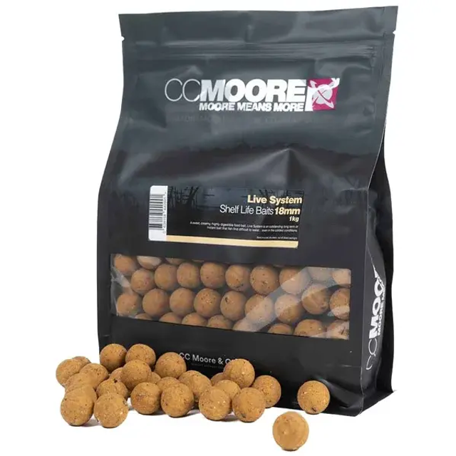 CC Moore Shelf Life boilies Live System