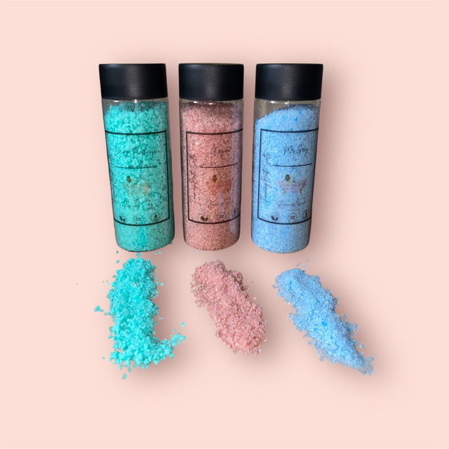 Foaming bath salts