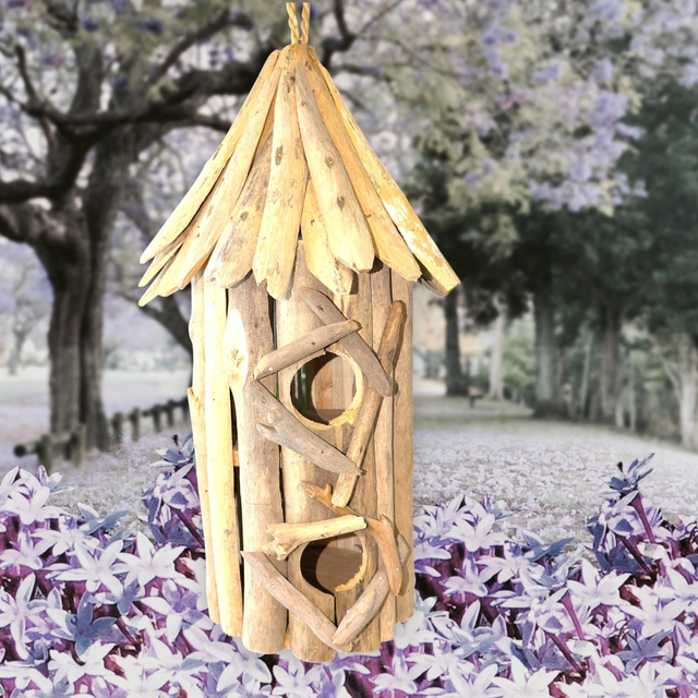 Grand nichoir en bois flotté 
