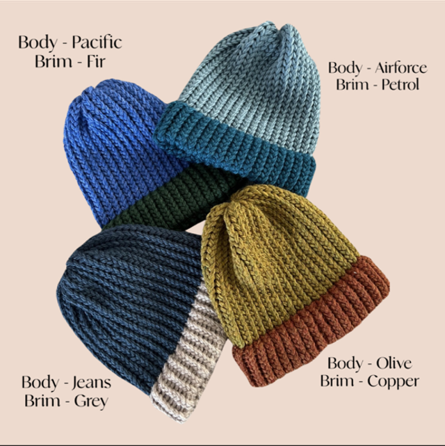 Create your own Fisherman Beanie (Baby &amp; Child sizes)
