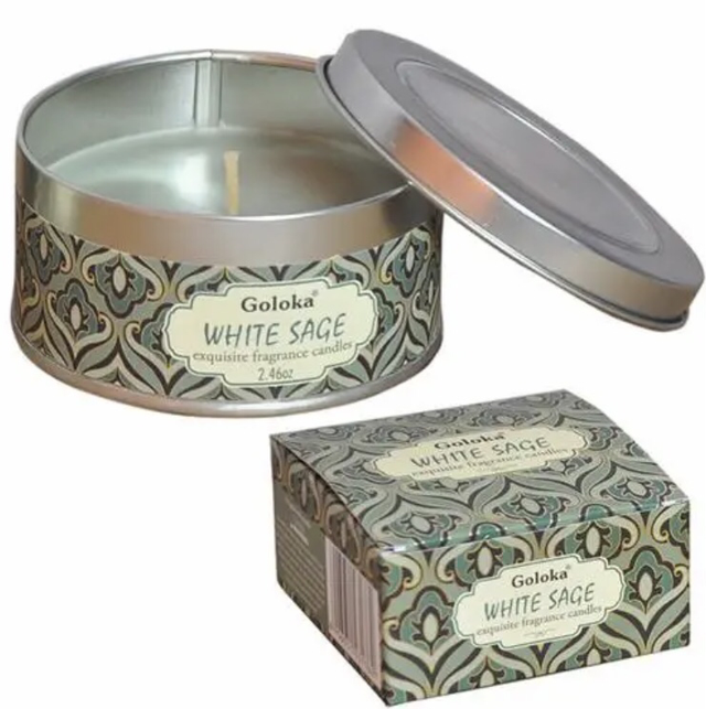 Goloka valkoinen salvia kynttilä