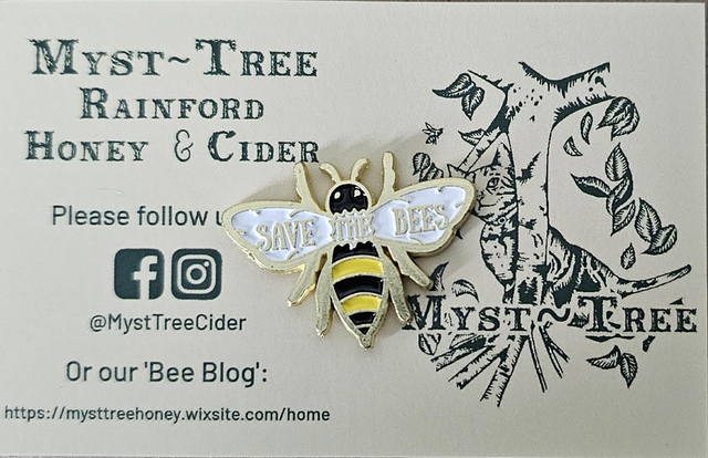 "Save the Bees" Bee Badge
