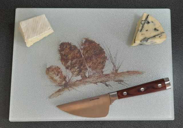 Cones Glass Cheese or Chopping Board
