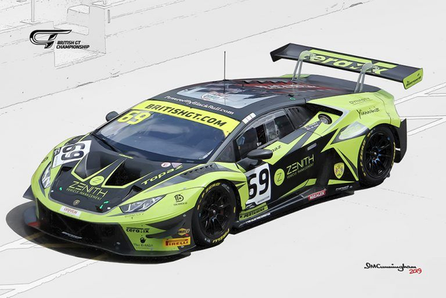 C190706 Lamborghini Huracan GT3 British GT19 Barwell #69