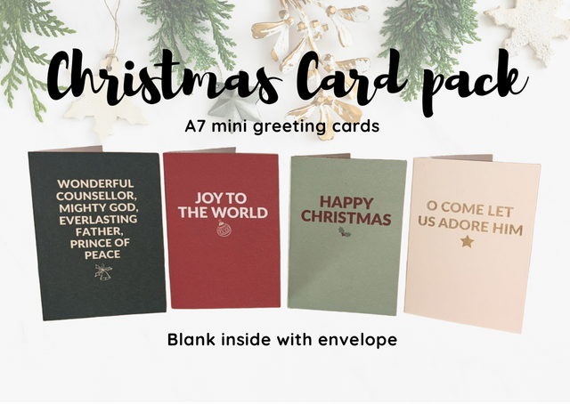 Christmas Card Pack of 4 A7