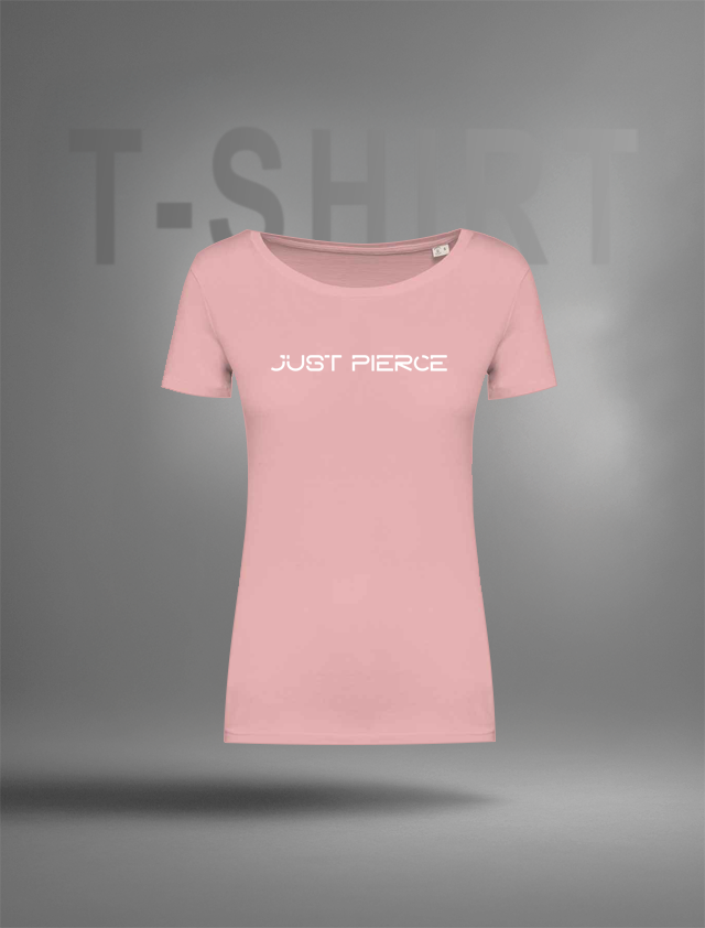 Just Pierce White Logo Ladies Tshirt
