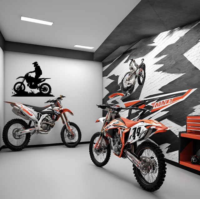 Décoration murale motocross 1 (48x39cm)