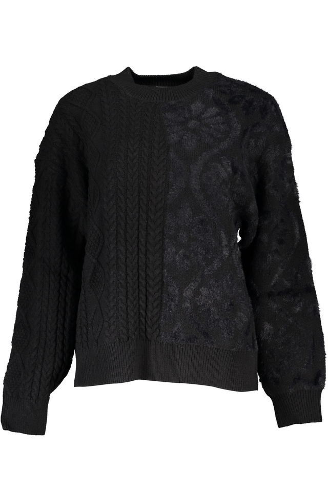 DESIGUAL MAGLIONE DONNA NERO