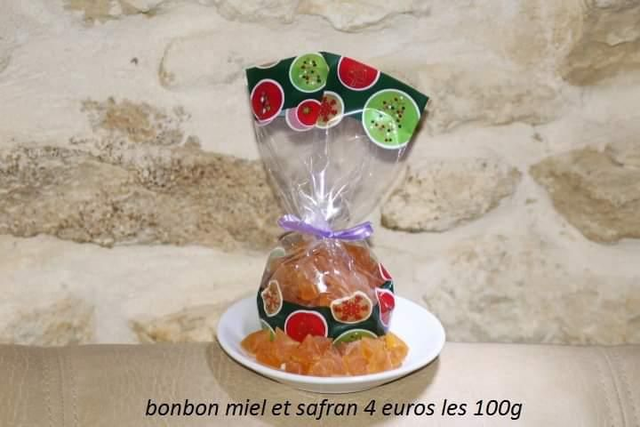 Gourmandises  miel et safran 100g