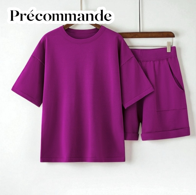 Ensemble femme KALY | Mauve PRÉCOMMANDE 