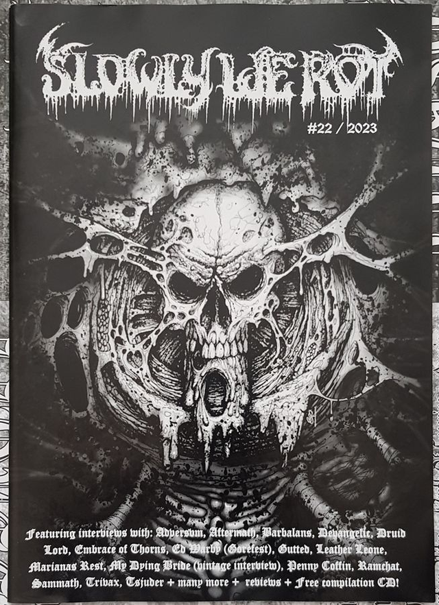 SLOWLY WE ROT Magazine #22 / 2023 + FREE compilation CD