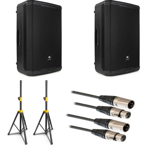 JBL PRX915 Parlante Activo (Paquete Con Soporte y Cables)