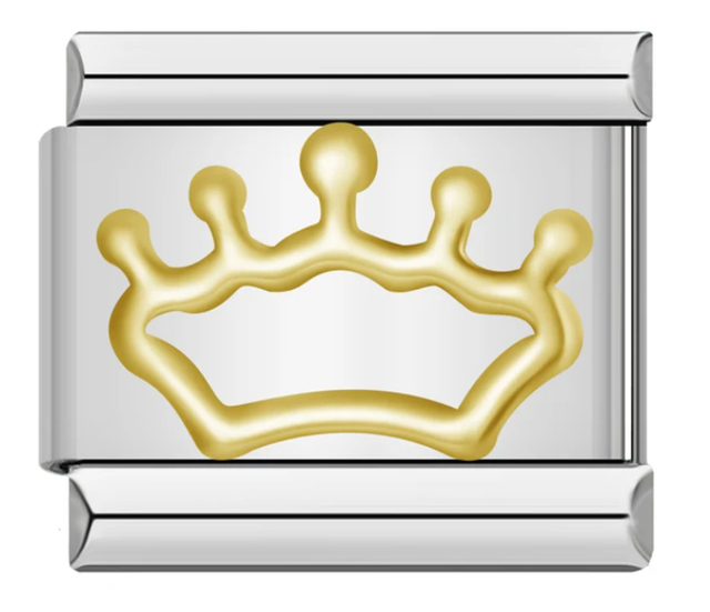 Charm Corona Silueta Dorada