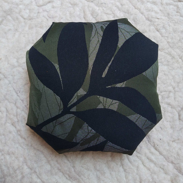 Coussin de méditation OVÉA Kaki Feuillage