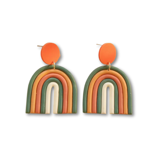 Orange and green arches