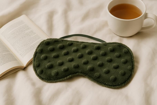 Masque de sommeil en tissu doux, confort ultime pour des nuits paisibles