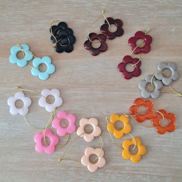 Fleurettes supplémentaires pour créoles clips