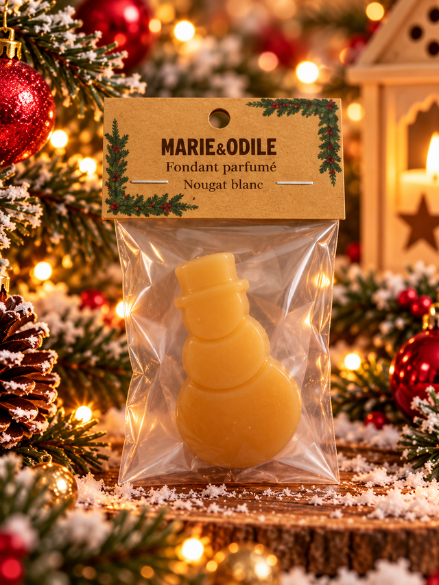 Fondant parfumé Nougat blanc - 14 grammes