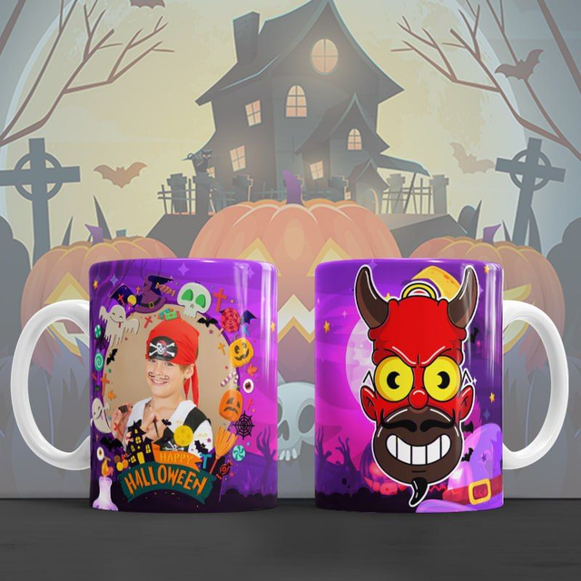 Tazza halloween  17 ( nome + foto )