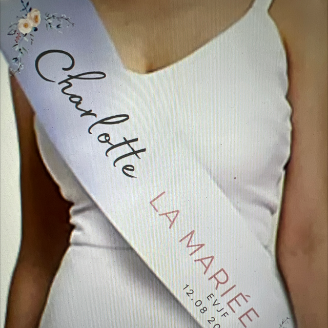 Écharpe EVJF personnalisable