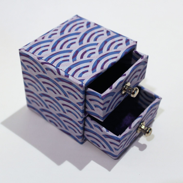 Box with 2 drawers for jewellery or small items