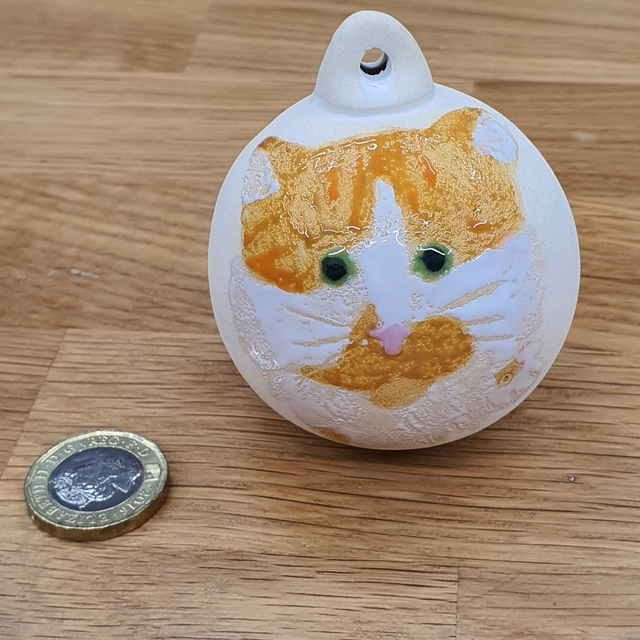 Custom pet ceramic bauble