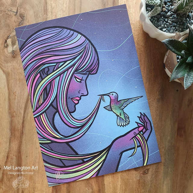 Hummingbird A4 Print