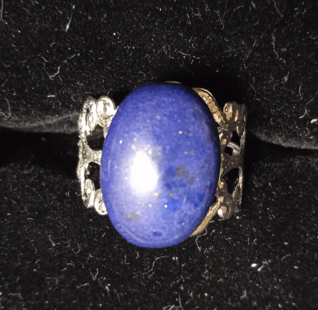 lapis lazuli (bague baroque bronzée) 