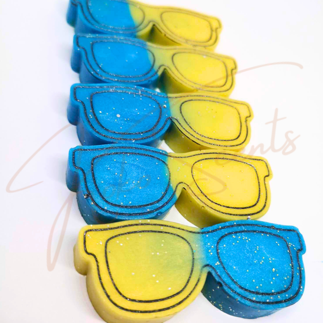 (2 Pack) Mini Sunglasses Orange Blossom & Coastal Cypress/Vacay Vibes Wax Melt Shapes