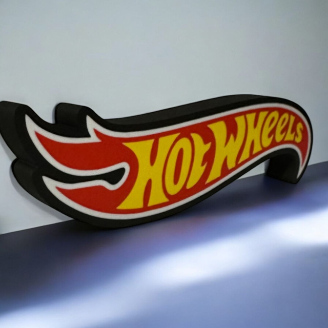 Lampe 3D Hot Wheels LED - Sensations fortes et vitesse dans ta déco !