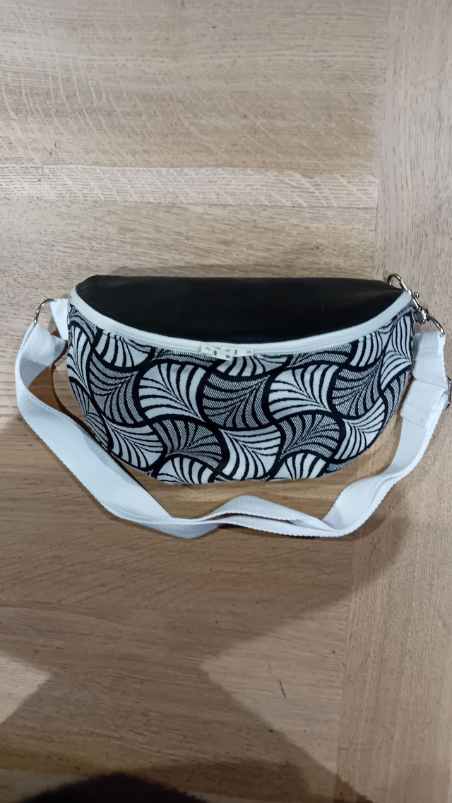 Sac banane tissu géométrique