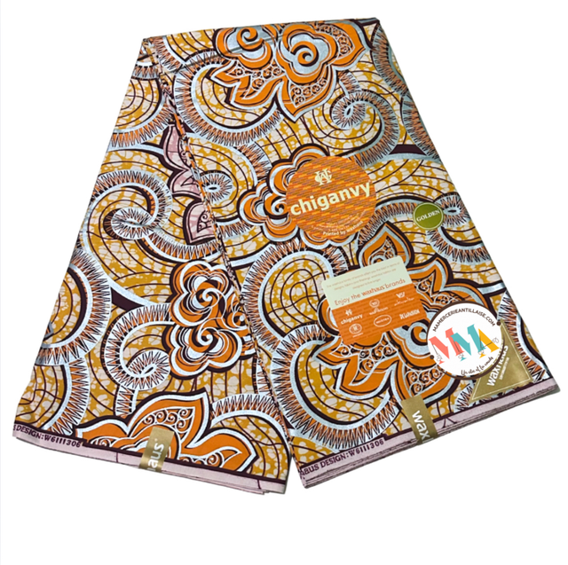 Wax Madinka 5m40 Coton Pailleté