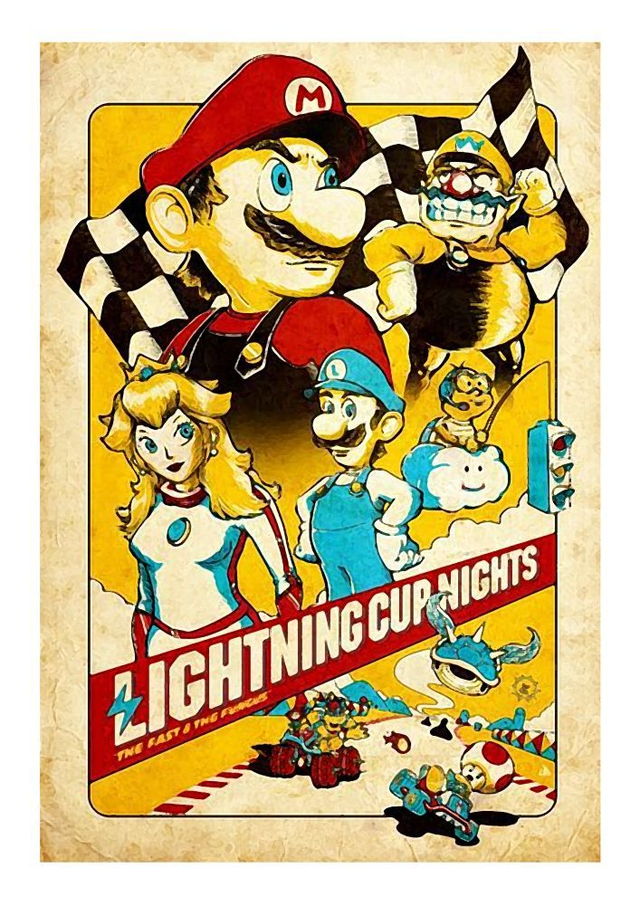 Mario Retro Gaming Art Print