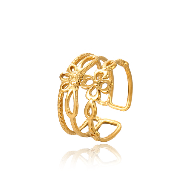 Bague fleurs 
