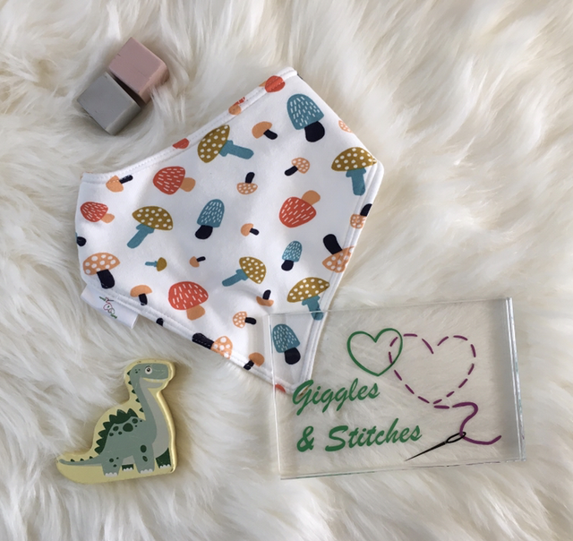 Mushrooms Bandana Bib