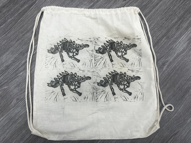 Dino Lino Drawstring Bag