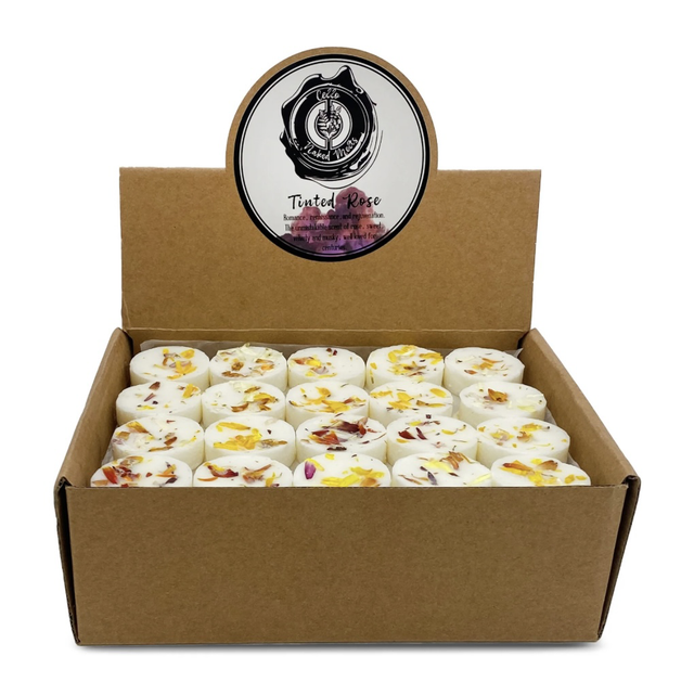 Tinted rose wax melt