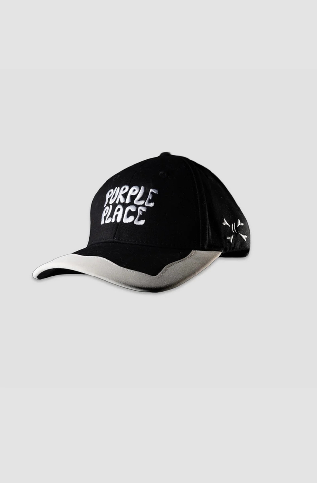 Purple Place Suede Cap - Black
