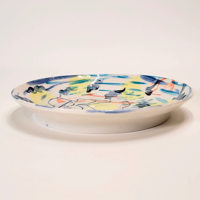 Petite assiette porcelaine "HOME"