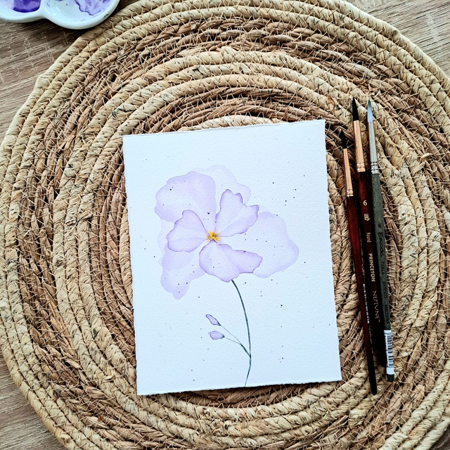 Aquarelle originale florale 