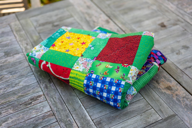 Small Picnic Patchwork Quilt