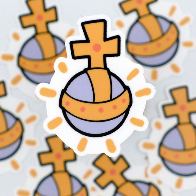 Single Sticker - Holy Grail - Holy Handgranade - ca. 5x5 cm  